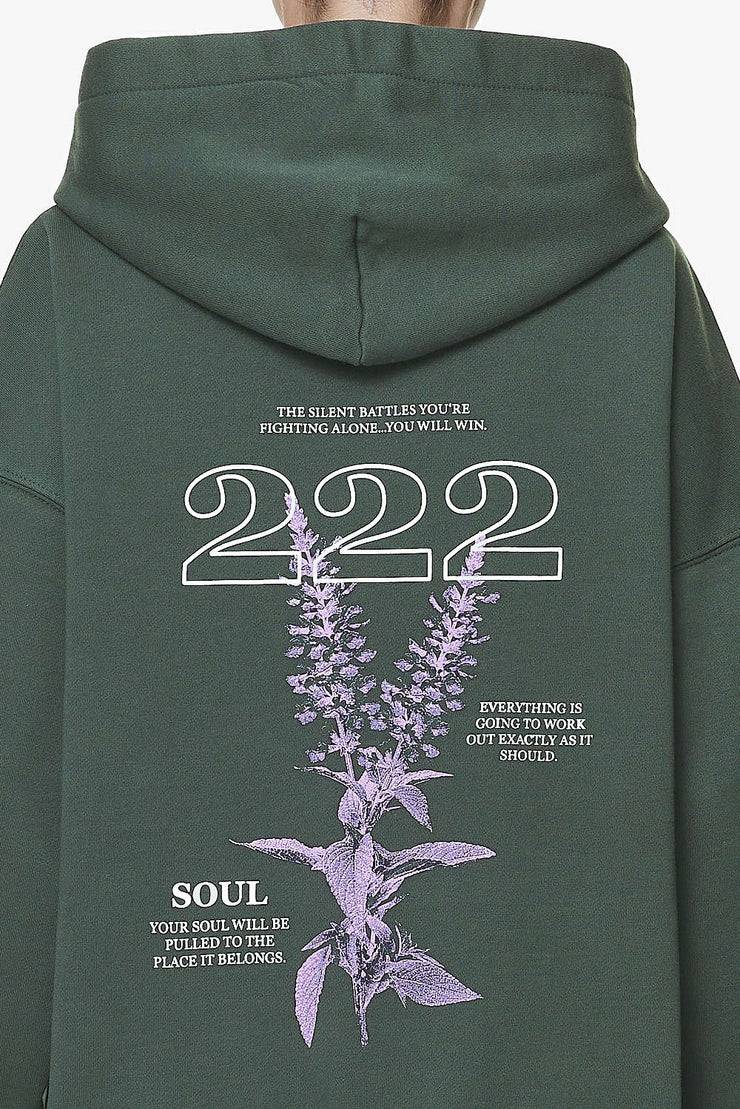 Pegador Habo Oversized Hoodie Washed Sage Green Räumungsverkauf