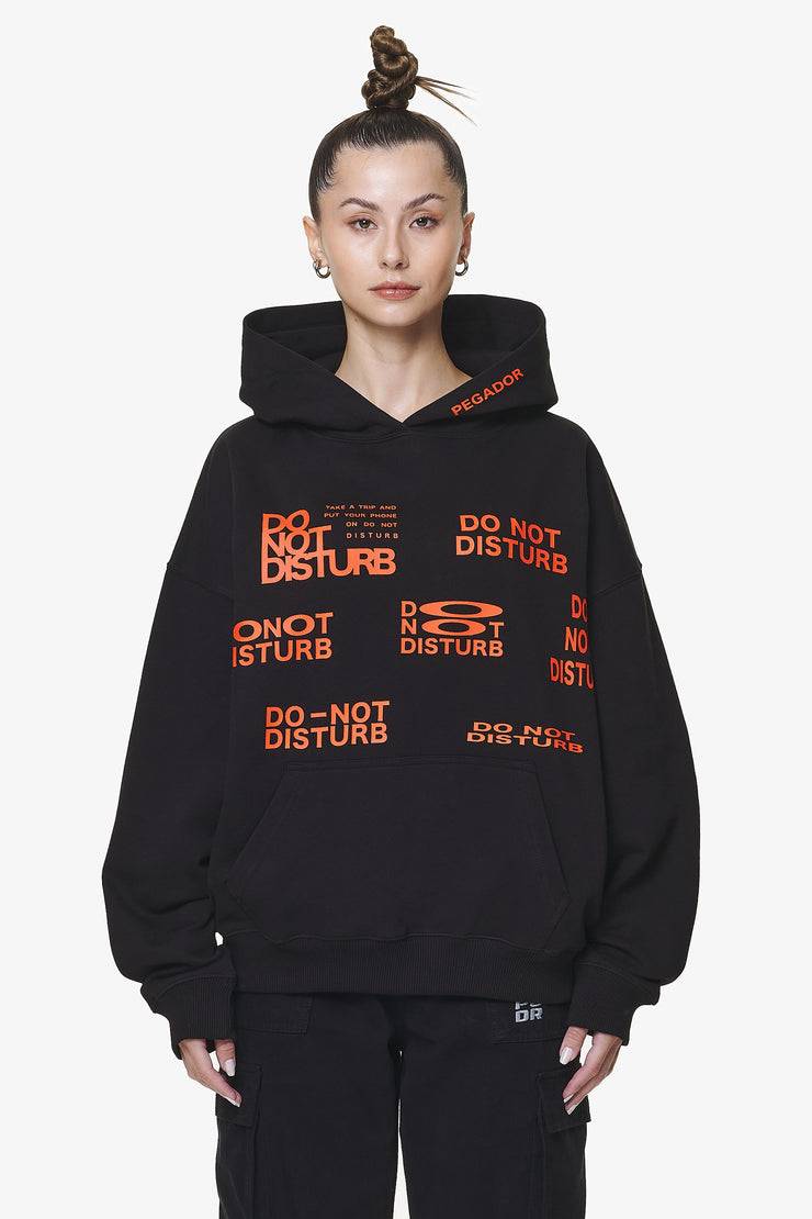 Pegador Groven Oversized Hoodie Black Kauf eins, bekomm eins gratis