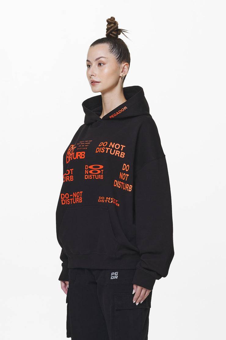 Pegador Groven Oversized Hoodie Black Kauf eins, bekomm eins gratis