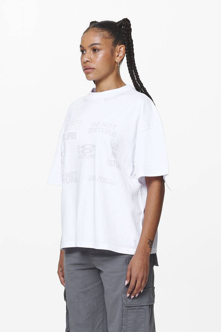 Pegador Groven Heavy Oversized Tee White Tägliche Deals