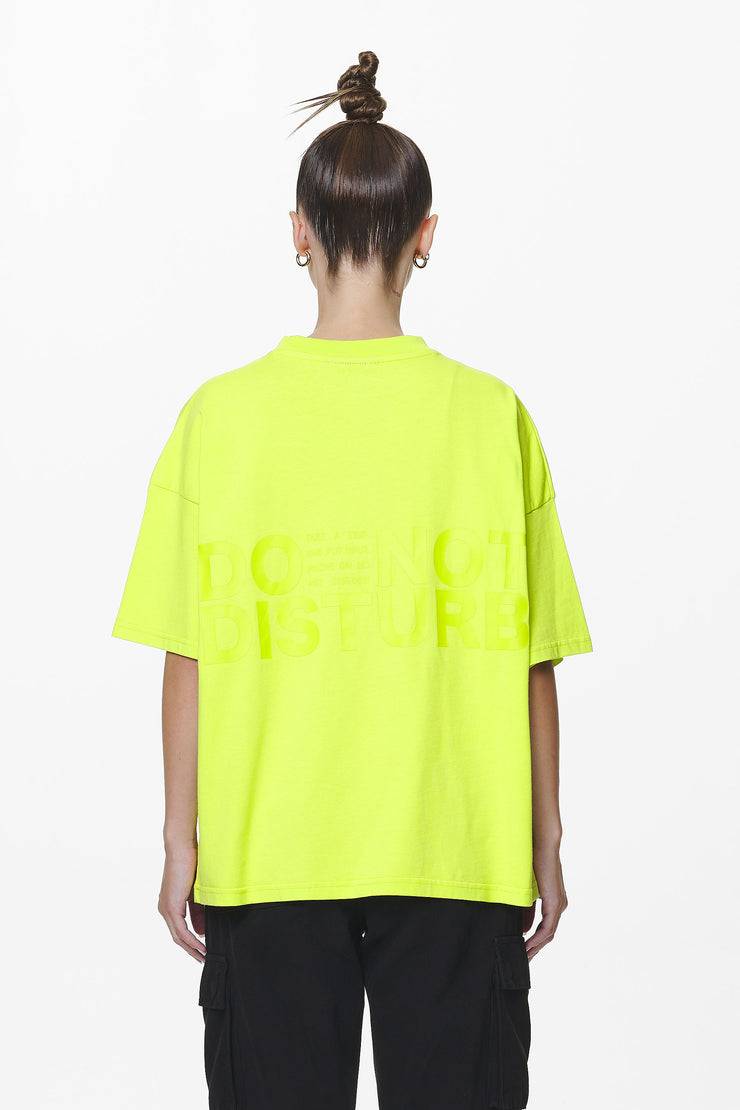 Pegador Groven Heavy Oversized Tee Washed Lime Yellow Sonderangebote
