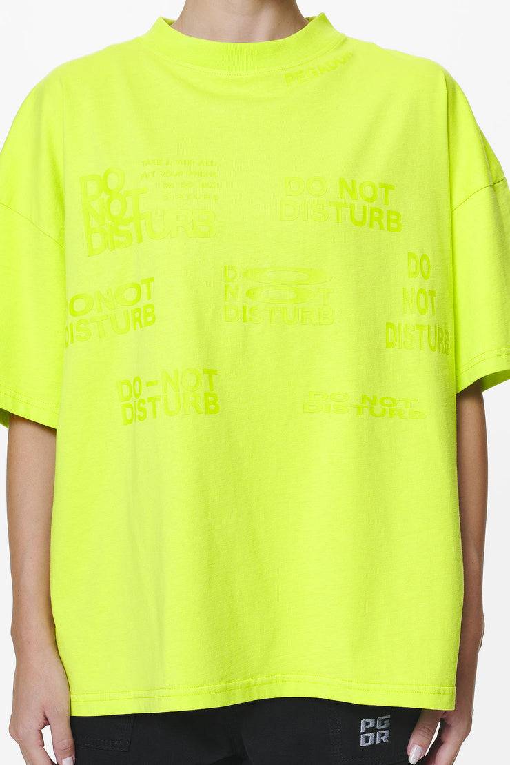 Pegador Groven Heavy Oversized Tee Washed Lime Yellow Sonderangebote