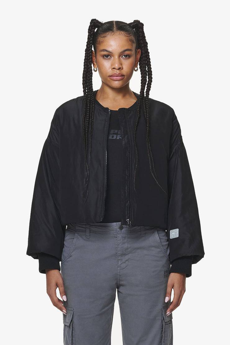 Pegador Floro Volume Puffer Bomber Jacket Black Riesige Ersparnisse