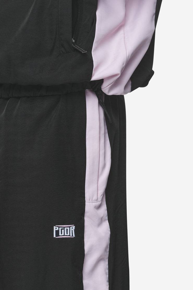 Pegador Stow Wide Track Pants Black Bubblegum Kostenlose Rückgabe