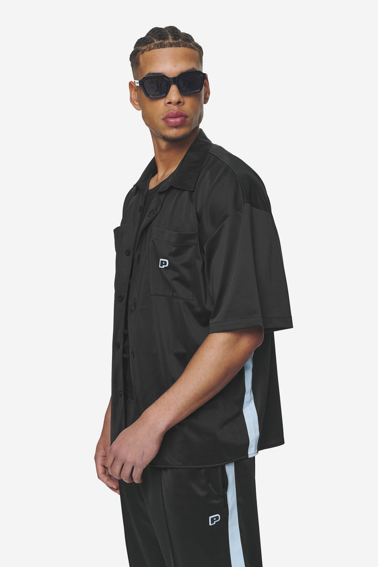 Pegador Zeno Boxy Shirt Black Baby Blue Super Rabatt