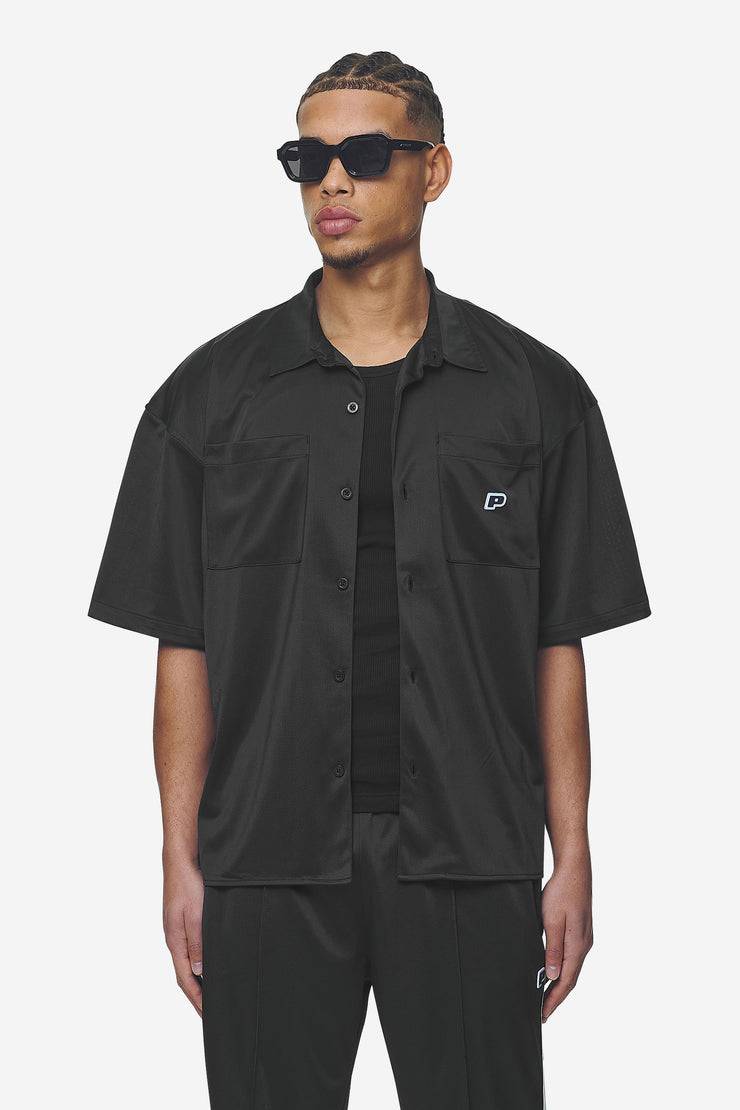 Pegador Zeno Boxy Shirt Black Baby Blue Super Rabatt