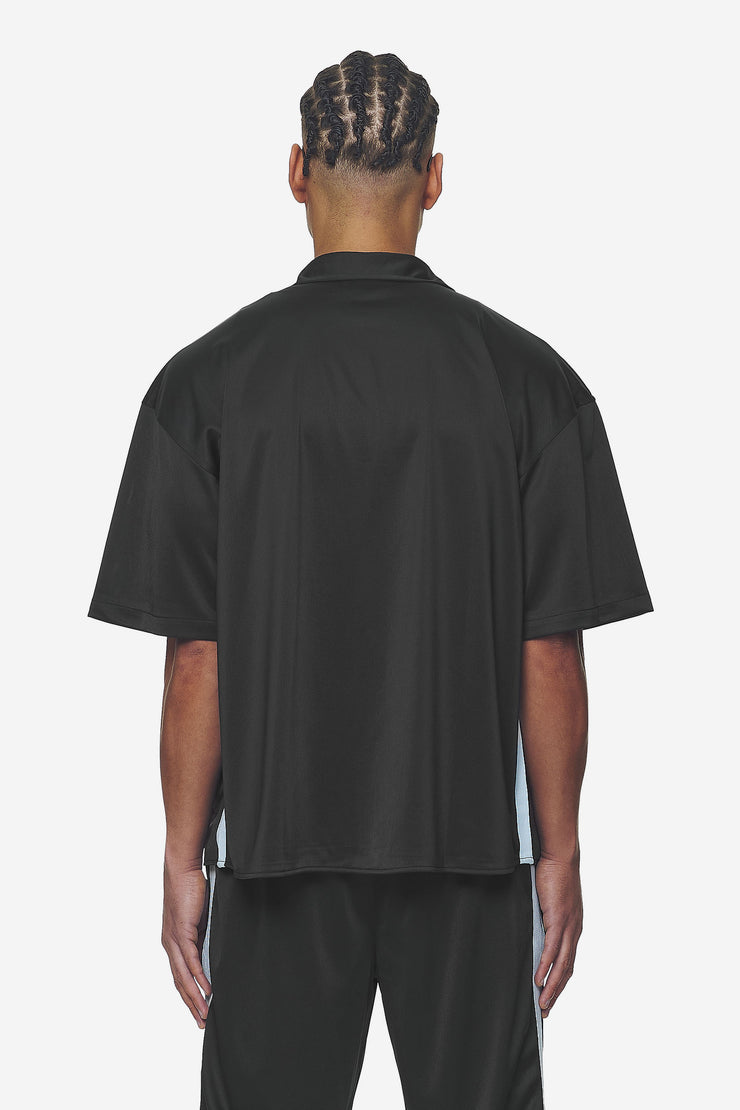 Pegador Zeno Boxy Shirt Black Baby Blue Super Rabatt