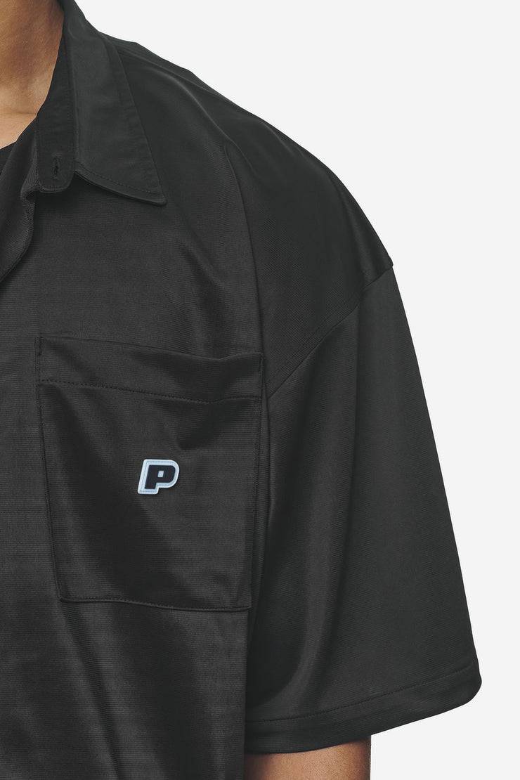 Pegador Zeno Boxy Shirt Black Baby Blue Super Rabatt