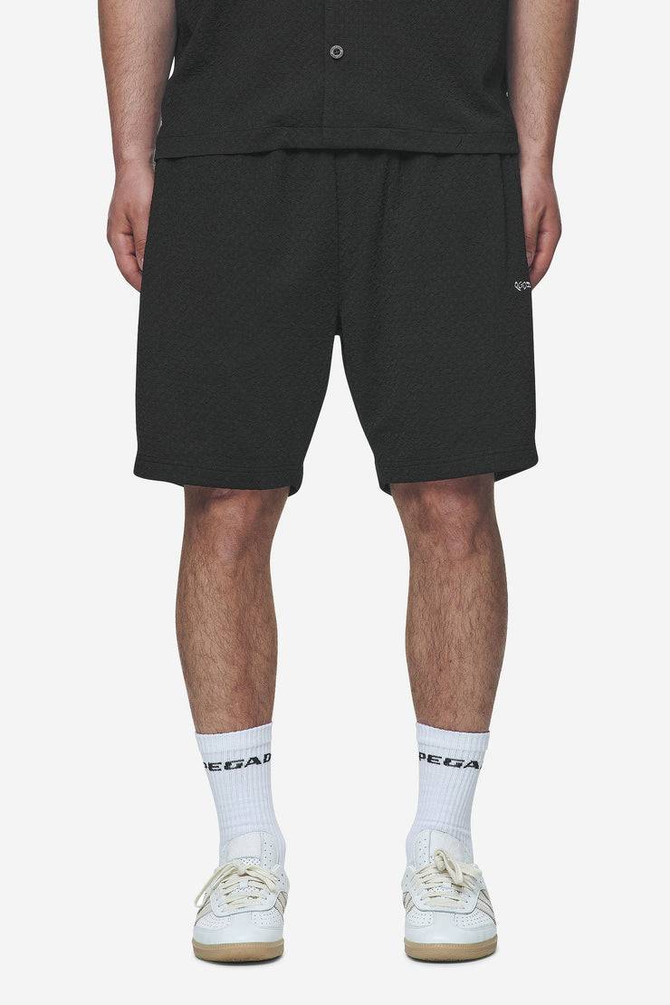 Pegador Wyton Structured Summer Shorts Black Fabrikladen