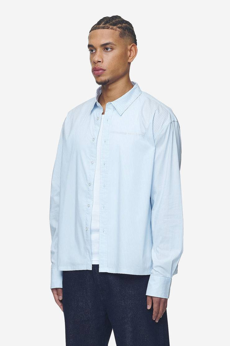 Pegador Raton Oversized Longsleeve Shirt Baby Blue White Im Verkauf