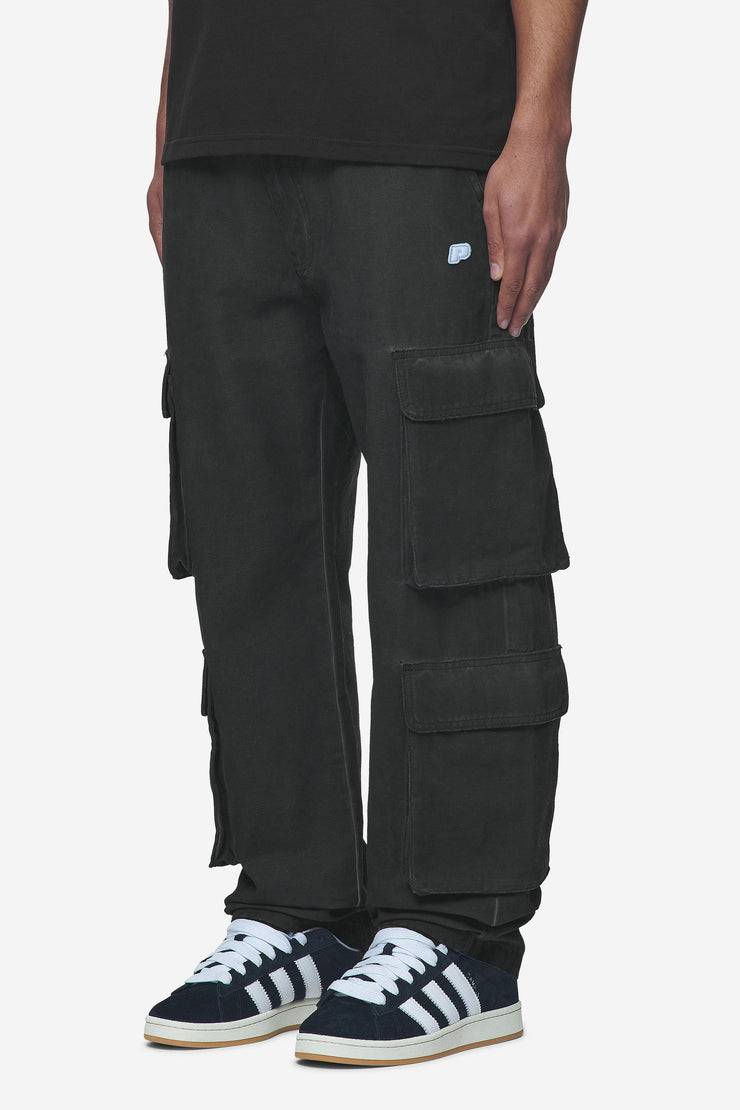 Pegador Preto Wide Cargo Pants Dyed Black zollfrei