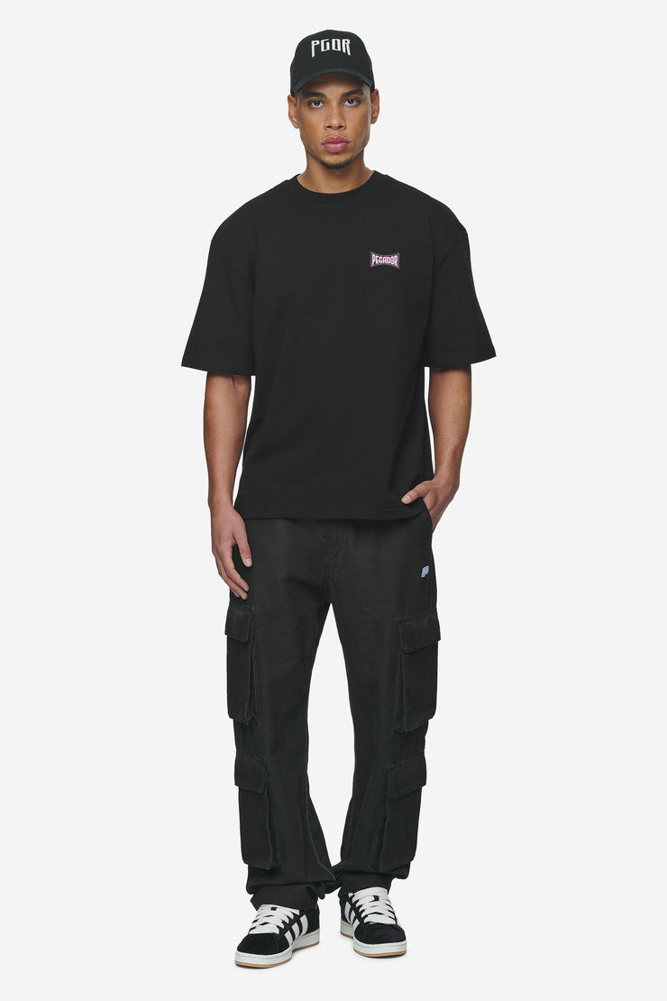 Pegador Preto Wide Cargo Pants Dyed Black zollfrei