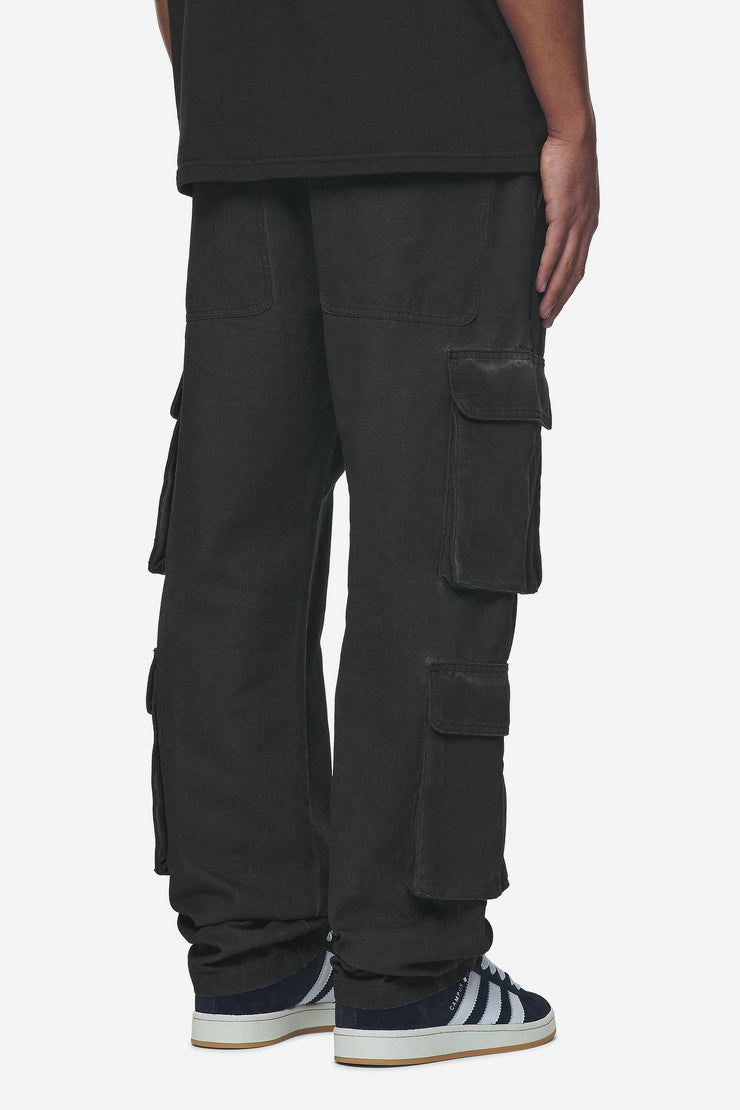 Pegador Preto Wide Cargo Pants Dyed Black zollfrei