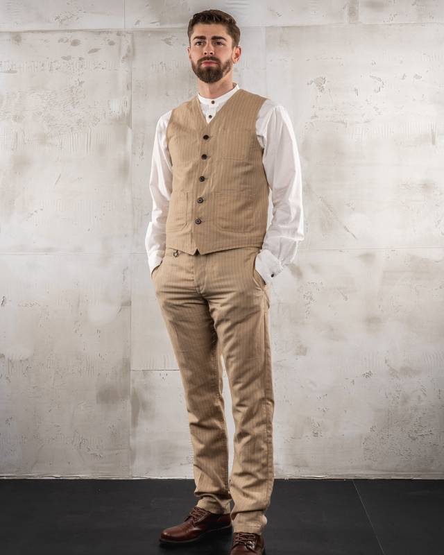 Pike Brothers 1947 Harvester Trousers Chicago sand Große Rabatte