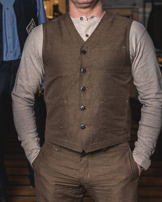 Pike Brothers 1937 Roamer Vest Raymond brown Räumungsverkauf