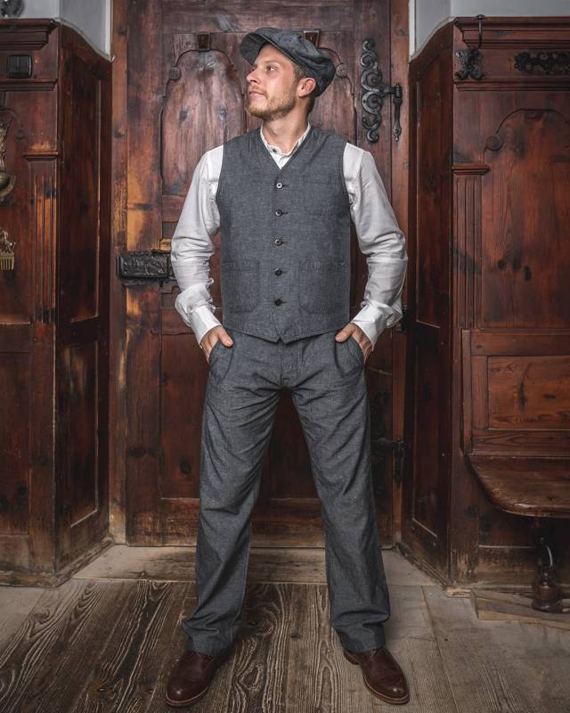 Pike Brothers 1937 Roamer Vest smoke grey Letzte 2 Tage