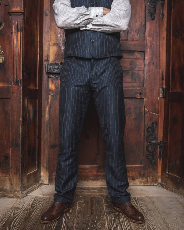 Pike Brothers 1923 Buccanoy Pant Chicago blue Sonderangebot der Fabrik