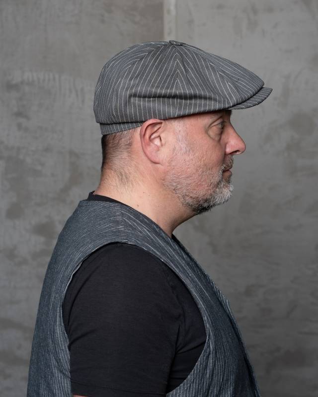 Pike Brothers 1928 Newsboy Cap grey wabash Fabrikverkauf