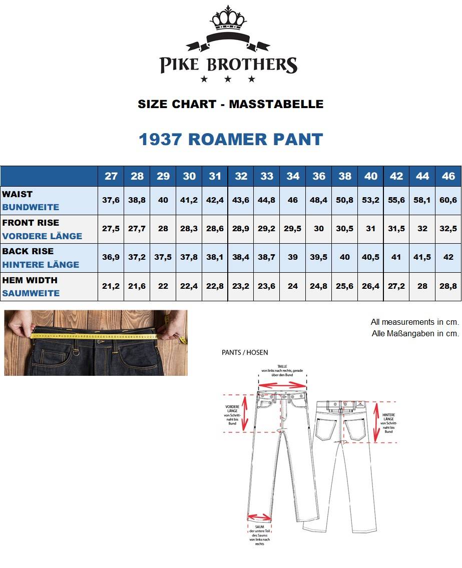 Pike Brothers 1937 Roamer Pant 11oz metal Preisnachlass