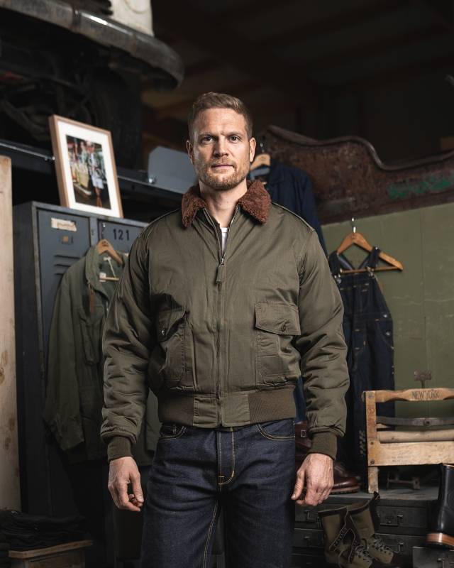 Pike Brothers 1943 B10 Flight Jacket olive drab Bis zu 55% Rabatt