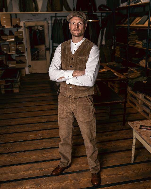 Pike Brothers 1967 Utility Trousers light brass cord Günstig kaufen