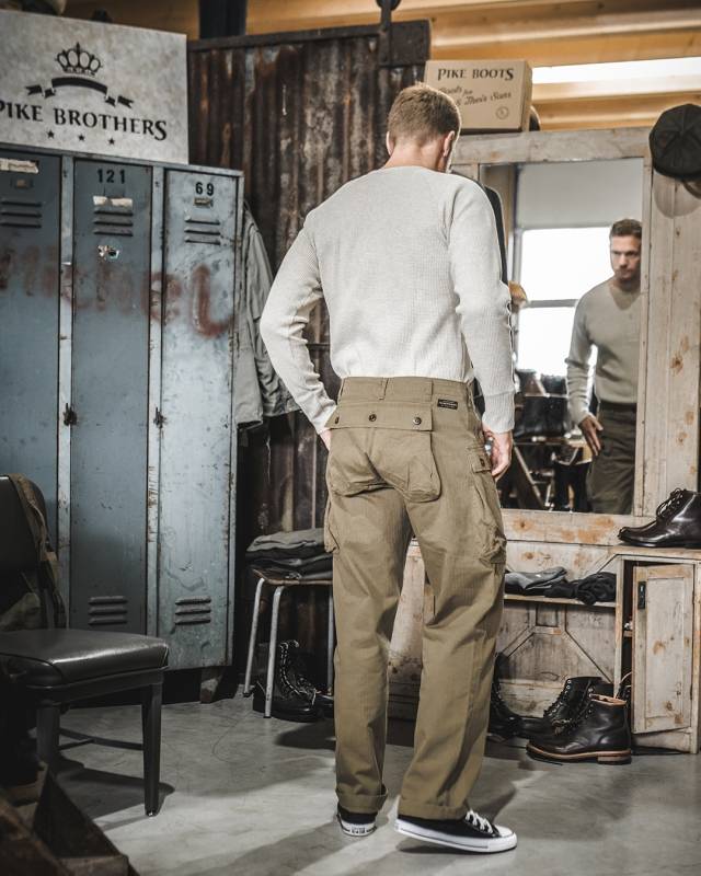 Pike Brothers 1944 Monkey Pant olive Muttertagsangebot