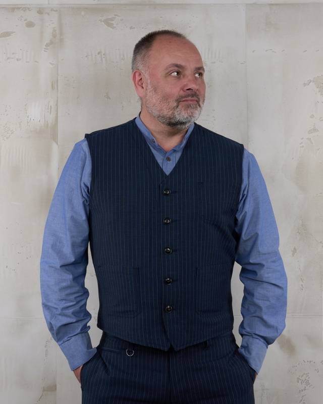 Pike Brothers 1937 Roamer Vest Chicago blue Top Angebot