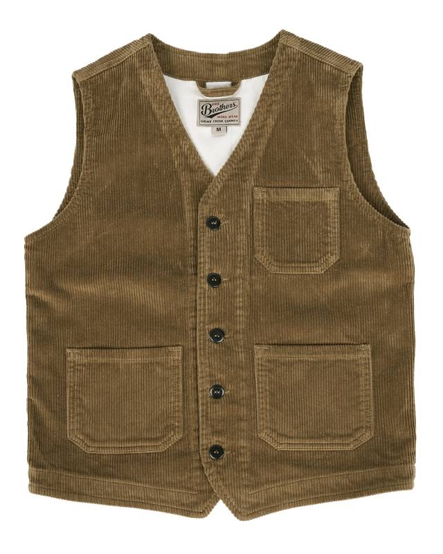 Pike Brothers 1937 Roamer Vest light brass cord Kauf eins, bekomm eins gratis