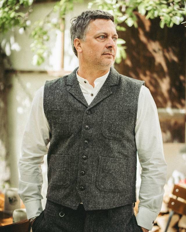 Pike Brothers 1908 Calico Vest Dundee grey Tägliche Deals