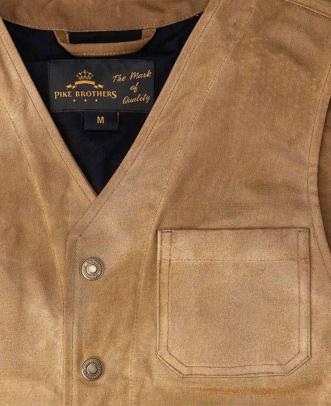 Pike Brothers 1937 Roamer Vest waxed tan Super Sparpreis
