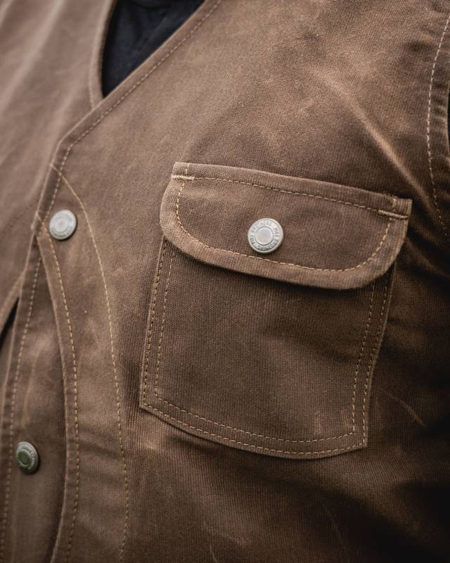 Pike Brothers 1928 Hunting Vest waxed sand Bis zu 50% Rabatt