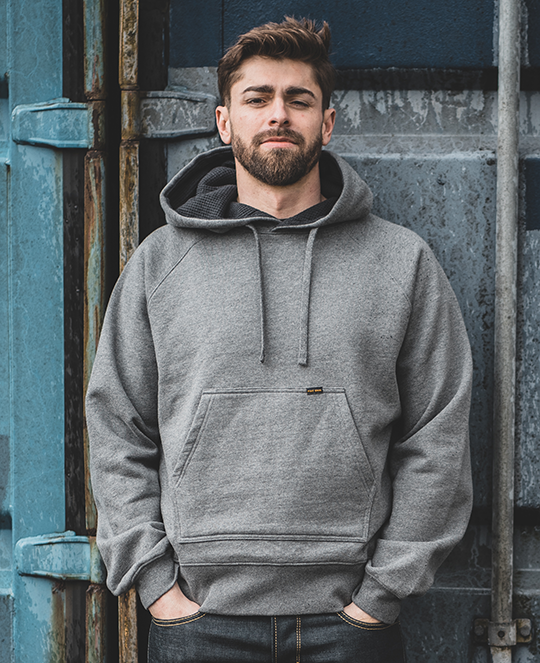 Pike Brothers 1965 PT Hoody grey melange Discount Store für neue Produkte
