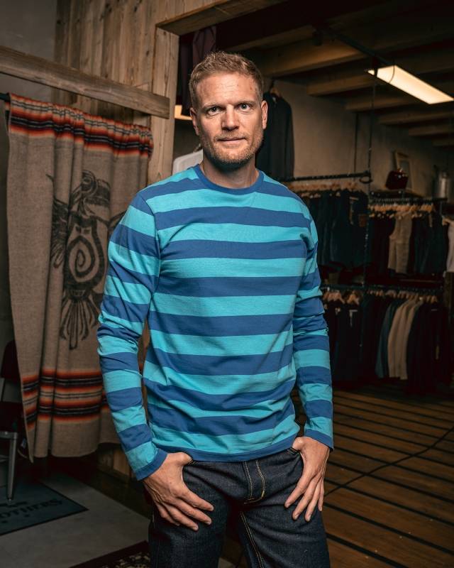 Pike Brothers 1964 Long Sleeve Morro blue Jubiläumsangebot