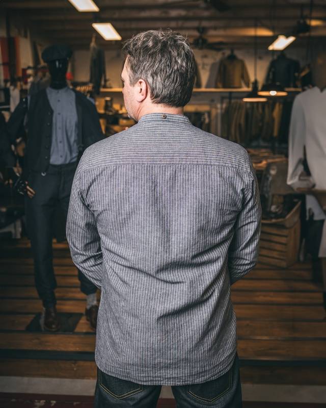 Pike Brothers 1923 Buccanoy Shirt Brisbane blue Räumungsverkauf