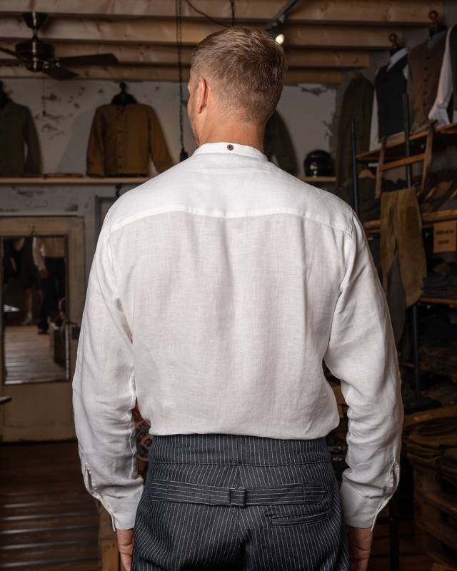 Pike Brothers 1923 Buccanoy Shirt linen ecru Super Sparpreis