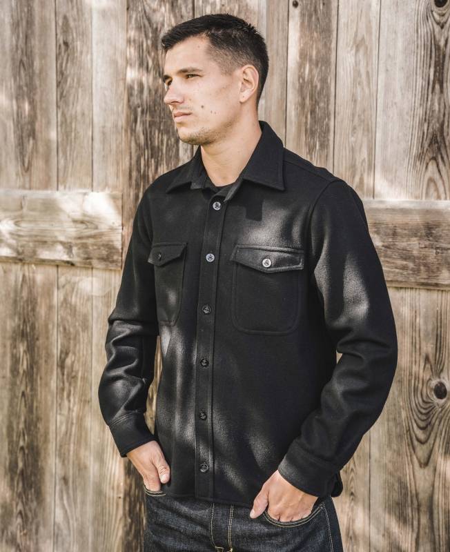 Pike Brothers 1943 CPO Shirt black wool Outlet
