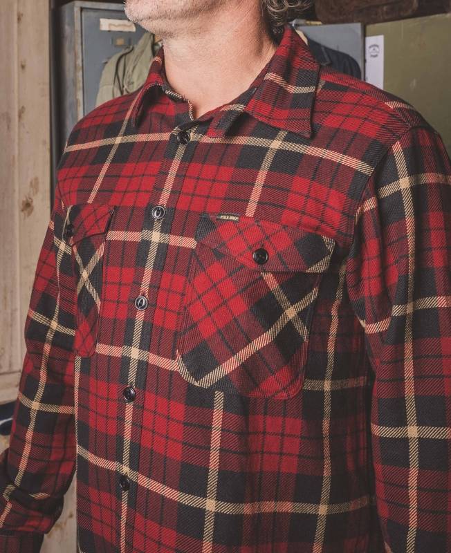 Pike Brothers 1943 CPO Shirt Halifax red Günstiger Verkauf