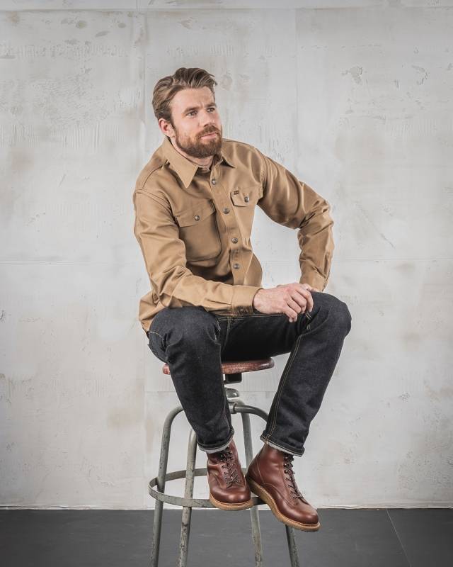 Pike Brothers 1967 CPO Shirt waxed khaki Rabatt