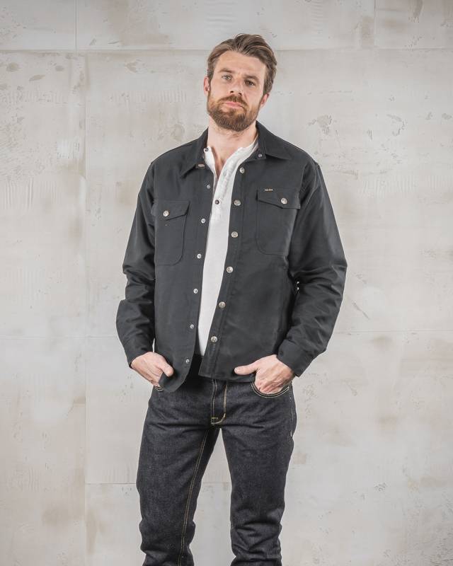 Pike Brothers 1967 CPO Shirt waxed navy Versandkostenfrei