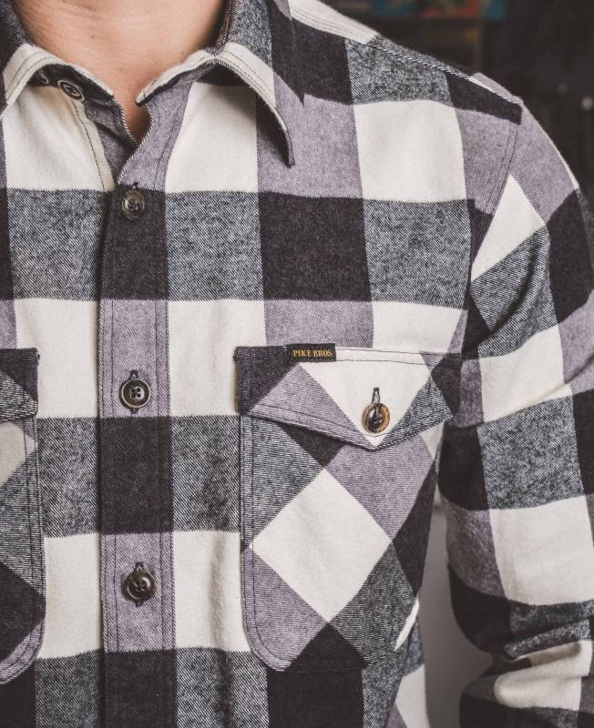 Pike Brothers 1943 CPO Shirt Buffalo white flannel Osterangebot