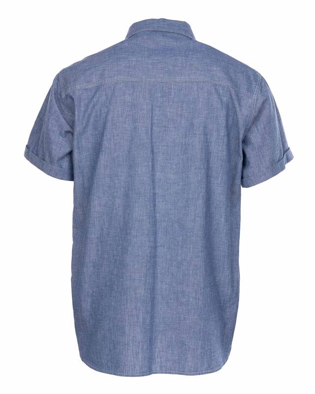 Pike Brothers 1937 Roamer Shirt Short sleeve blue chambray Bis zu 55% Rabatt