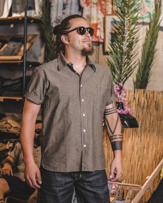 Pike Brothers 1937 Roamer Shirt Short sleeve charcoal grey Discount Store für neue Produkte