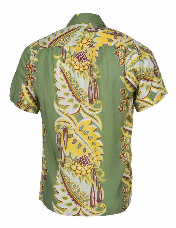 Pike Brothers 1947 Albert Shirt Short Sleeve Lanai green Black Friday Preise