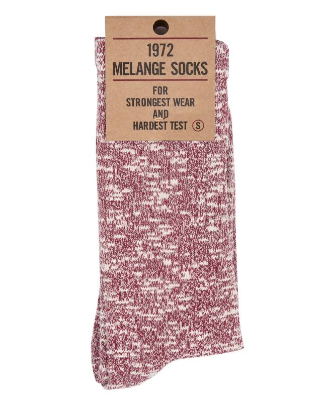 Pike Brothers 1972 Melange Socks red Osterangebot