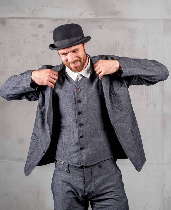 Pike Brothers 1921 Bowler Hat grey Zeitlich begrenztes Angebot