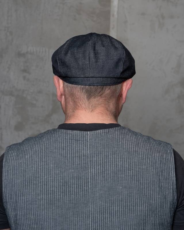 Pike Brothers 1928 Newsboy Cap 15oz indigo Sonderangebote