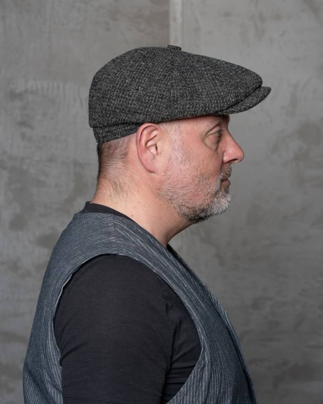 Pike Brothers 1928 Newsboy Cap Belby grey Begrenzte Freigabe