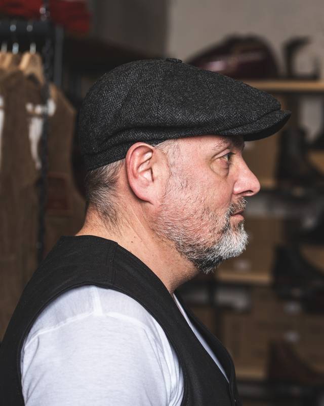 Pike Brothers 1928 Newsboy Cap Glasgow grey Neueste Stile