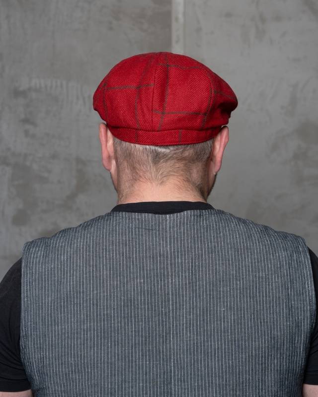 Pike Brothers 1928 Newsboy Cap Higgs red Clearance-Verkauf