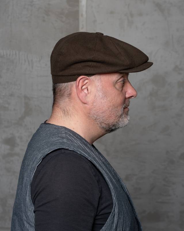 Pike Brothers 1928 Newsboy Cap Moleskin soil brown Begrenzt auf 3 Tage
